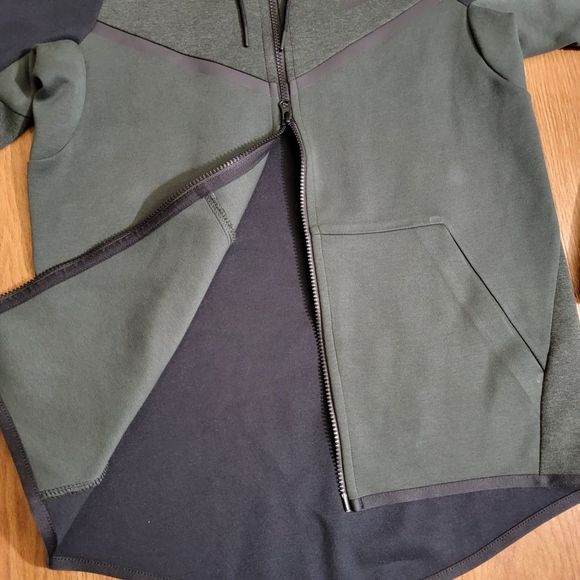 Nike Tech Pack Fleece Windrunner Jacket Hoodie Black Gray Men's Size Small S - Picture 5 of 16